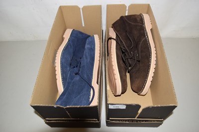 Lot 549 - Two pairs of mens suede shoes size 9