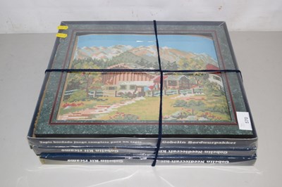 Lot 570 - Three tapestry pictures