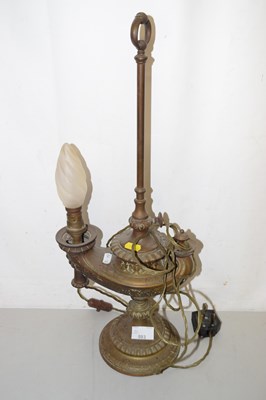 Lot 593 - A table lamp stand, incomplete