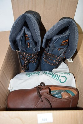Lot 598 - One box of mens work boots, size 9