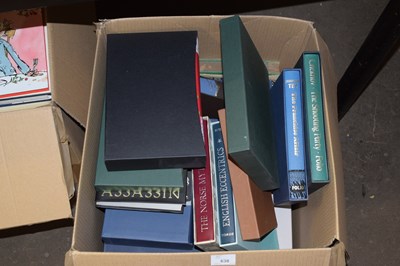 Lot 638 - Mixed lot of various books to include Folio...