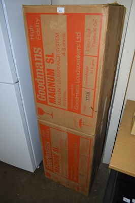 Lot 673 - A pair of boxed Goodmans Magnum SL loudspeakers