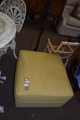 Lot 805 - A mustard upholstered footstool