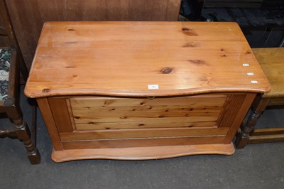 Lot 745 - A pine storage trunk