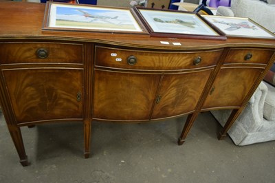 Lot 835 - A bow fronted cabinet