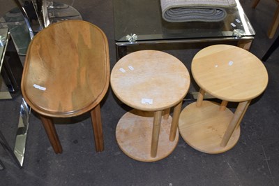 Lot 774 - Three various small wooden tables