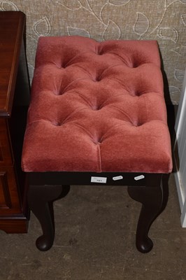 Lot 781 - A button top piano stool