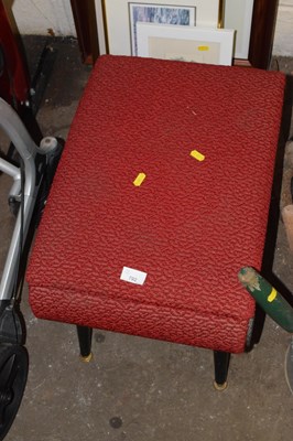 Lot 792 - A modern red upholstered floor stool