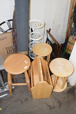 Lot 819 - Mixed lot of various pine home wares