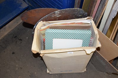 Lot 830 - A box of various sketch books, clip frames etc