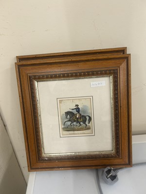 Lot 663a - two coloured military prints frederick prussia...