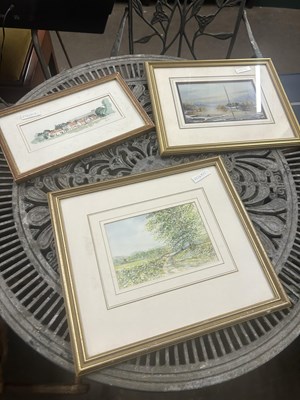 Lot 711a - group of 3 watercolours 1 signed by Polly wiscas