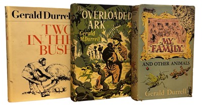 Lot 368 - GERALD DURRELL: 3 Titles: TWO IN THE BUSH,...