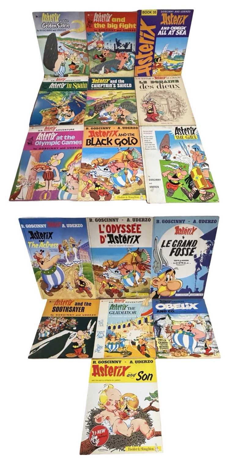 Lot 16 - ONE BOX: Various Asterix books