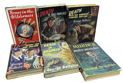 Lot 159 - GEORGE BELLAIRS DUSTJACKETS: 6 Titles: BONES...
