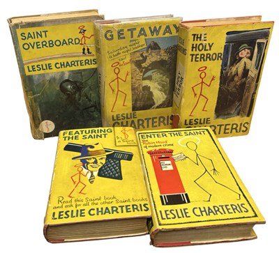 Lot 155 - LESLIE CHARTERIS DUSTJACKETS: 5 Titles: SAINT...