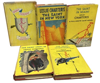 Lot 158 - LESLIE CHARTERIS DUSTJACKETS: 5 Titles: THE...