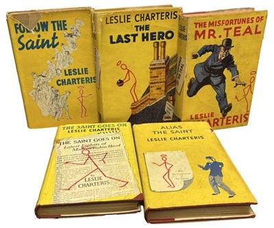 Lot 156 - LESLIE CHARTERIS DUSTJACKETS: 5 Titles: FOLLOW...