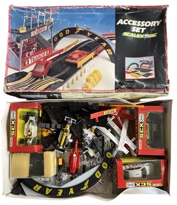 Lot 307 - A large collection of vintage Scalextric, to...