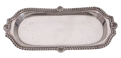Lot 9 - A George III silver snuffer tray of...