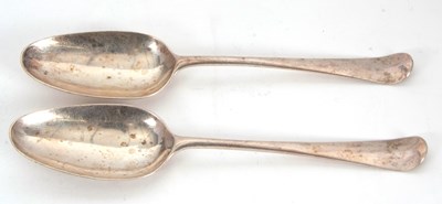 Lot 29 - A pair of George III silver tablespoons,...