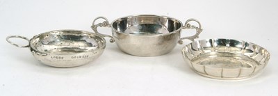 Lot 40 - Mixed Lot: Elizabeth II silver twin handled...