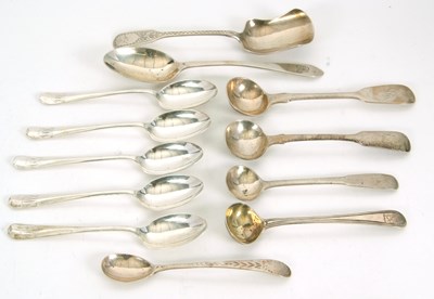 Lot 49 - Mixed Lot:  Five Victorian silver teaspoons,...