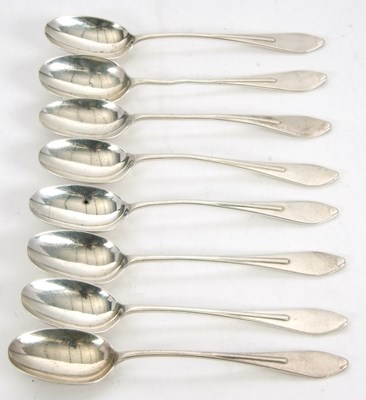 Lot 51 - Eight matching silver teaspoons, four...