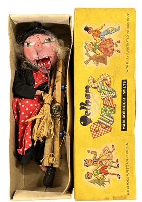 Lot 273 - A boxed Pelham Witch puppet