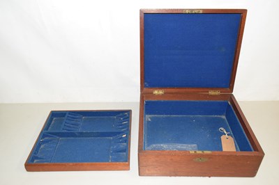 Lot 13 - Late 19th/early 20th century mahogany cutlery...