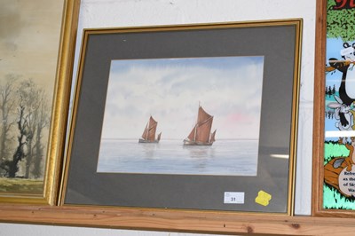 Lot 31 - Alan Whitehead study of Fishing Boats