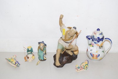 Lot 47 - Group of 20th century oriental figures and a...