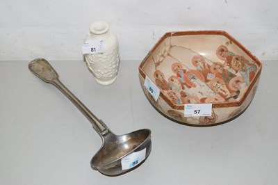 Lot 57 - Mixed,  silver plated ladel, satsuma bowl...