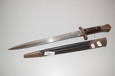 Lot 105 - British Lee Metford bayonet with Sanderson of...