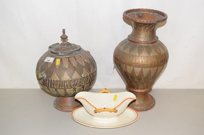 Lot 192 - Mixed Lot: Two brass vases, range of various...