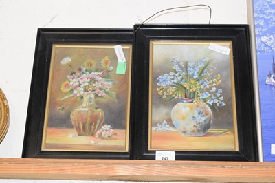 Lot 247 - A 20th Century school pair of still life...