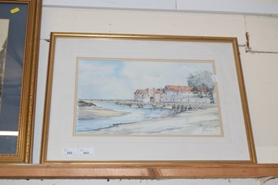Lot 252 - Jason Partner coloured print of Blakeney Quay