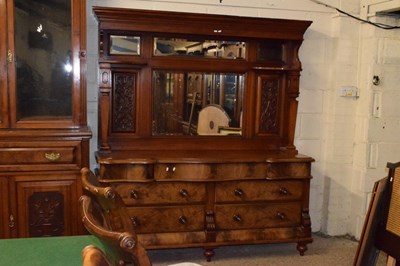 Lot 258 - A Victorian mahogany serpentine front chest...
