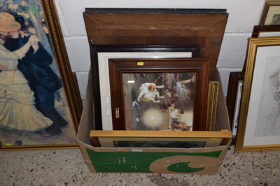 Lot 277 - Mixed Lot: Coloured print after Vermeer, a...