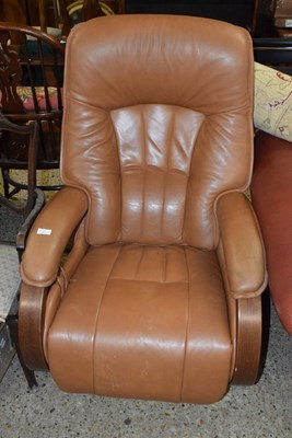 Lot 317 - A retro Himolla leather armchair