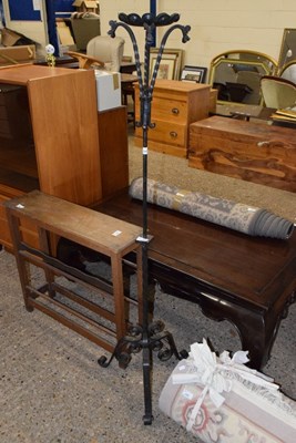 Lot 329 - An iron candle stand