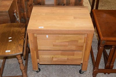 Lot 356 - A modern oak bedside cabinet