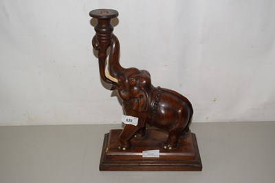 Lot 509 - Carved model elephant