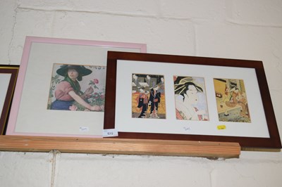 Lot 575 - A pair of Oriental style prints
