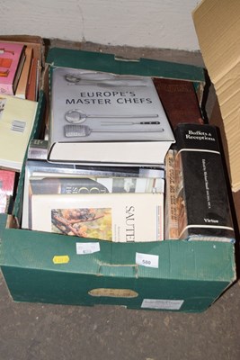 Lot 580 - Mixed box of various cookery books