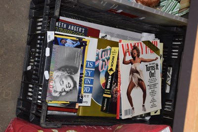 Lot 597 - Crate of books including Marilyn Munroe and...