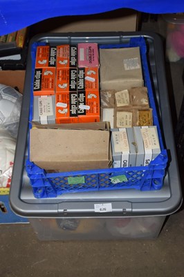 Lot 620 - A box of footballs together with a crate of...