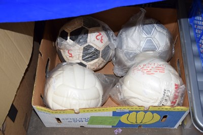 Lot 621 - Four footballs