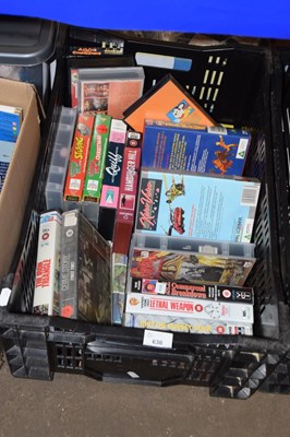 Lot 636 - Box of vintage VHS tapes