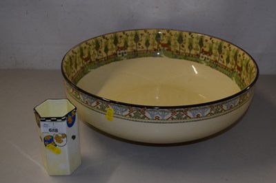 Lot 688 - Large ceramic bowl together with a Royal...
